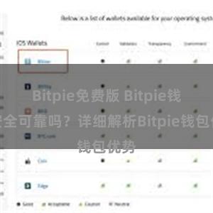 Bitpie免费版 Bitpie钱包安全可靠吗？详细解析Bitpie钱包优势