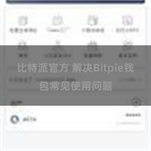 比特派官方 解决Bitpie钱包常见使用问题