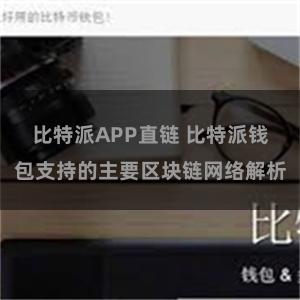 比特派APP直链 比特派钱包支持的主要区块链网络解析