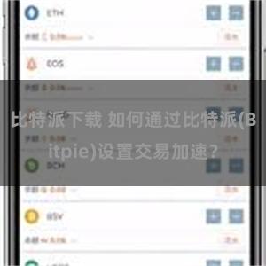 比特派下载 如何通过比特派(Bitpie)设置交易加速？