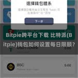 Bitpie跨平台下载 比特派(Bitpie)钱包如何设置每日限额？