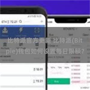 比特派官方更新 比特派(Bitpie)钱包如何设置每日限额？