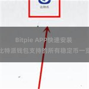 Bitpie APP快速安装 比特派钱包支持的所有稳定币一览