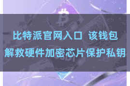比特派官网入口  该钱包解救硬件加密芯片保护私钥