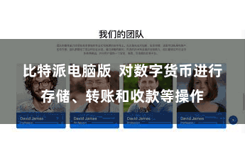 比特派电脑版  对数字货币进行存储、转账和收款等操作
